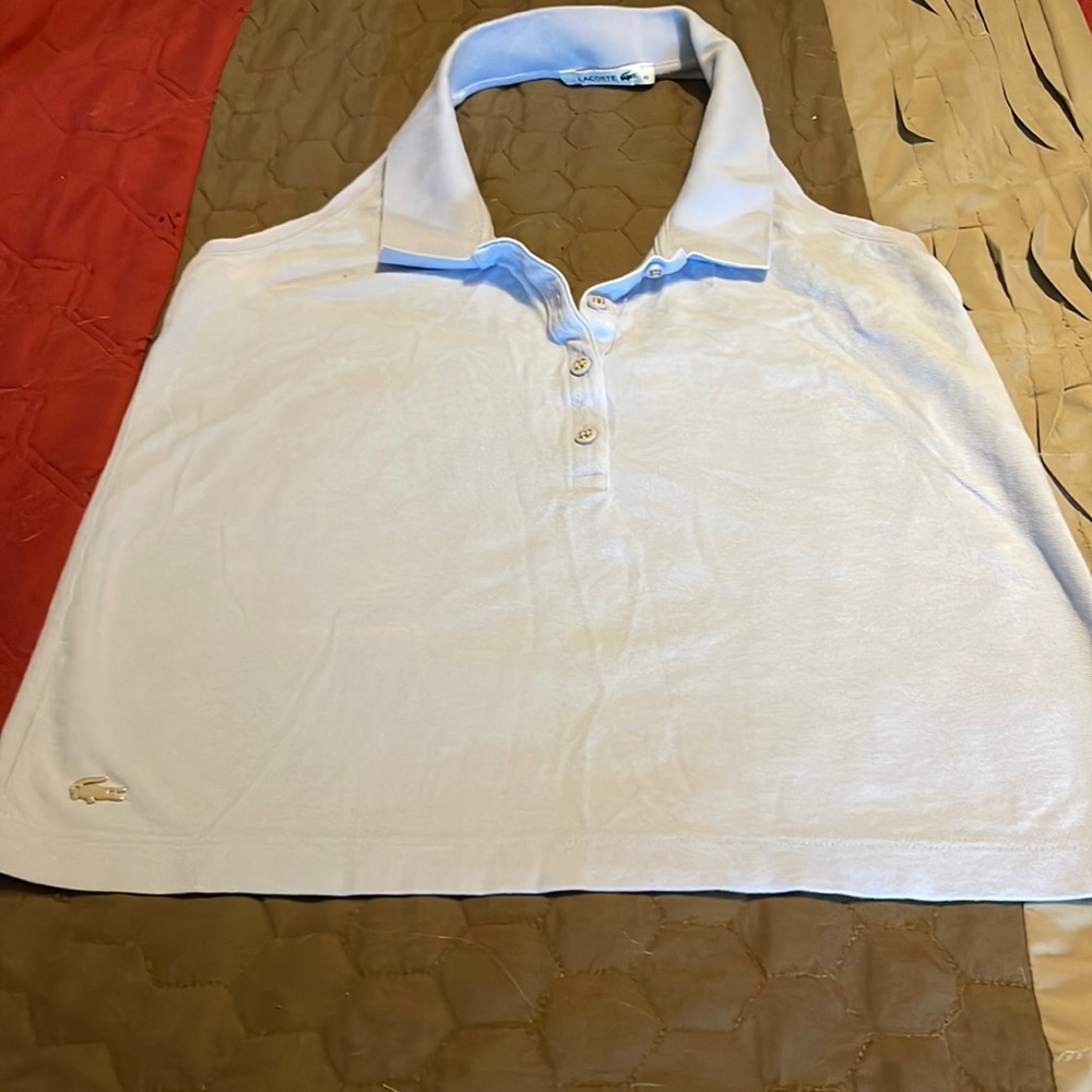 Lacoste halter shirt.